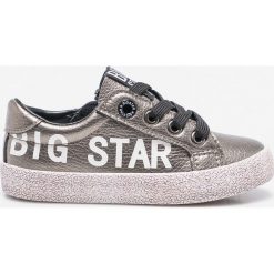 Big Star - Tenisówki dziecięce. Szare buty sportowe dziewczęce marki BIG STAR, z gumy, na sznurówki. Za 99,90 zł.