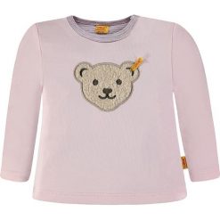Bluza w kolorze jasnoróżowym. Czerwone bluzy niemowlęce Steiff, z aplikacjami. W wyprzedaży za 67,95 zł.