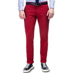 Spodnie UGO SMTS000082. Czerwone spodnie męskie Giacomo Conti, na co dzień, m, bez wzorów, z elastanu. Za 199,00 zł.