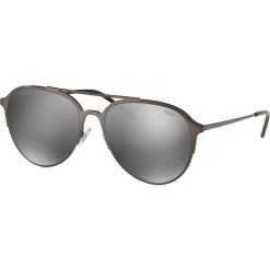 Polo Ralph Lauren - Okulary PH3115. Szare okulary przeciwsłoneczne męskie marki Polo Ralph Lauren, z materiału. W wyprzedaży za 439,90 zł.