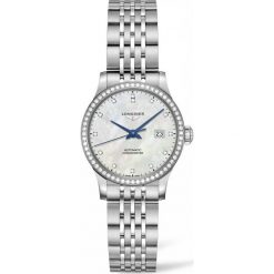 LONGINES Record L2.321.0.87.6. Białe zegarki damskie marki LONGINES, ze stali. Za 16510,00 zł.