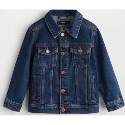 Mango Kids - Kurtka dziecięca John 110-164 cm. Zielone kurtki chłopięce z bawełny, krótkie. W wyprzedaży za 59,90 zł.