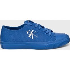 Calvin Klein Jeans - Buty. Niebieskie buty sportowe męskie marki Calvin Klein Jeans, z jeansu, na sznurówki. Za 469,90 zł.