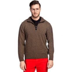 Sweter FILIPPO SWYR000121. Pomarańczowe swetry męskie Giacomo Conti, na zimę, m, bez wzorów, z wełny, bez kołnierzyka, bez kaptura. Za 199,00 zł.