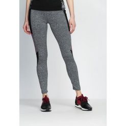 Spodnie damskie: Szaro-Różowe Legginsy Fashion Editor
