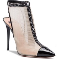 Sandały ELISABETTA FRANCHI - SA-61L-91E2-V360 Nero 110. Czarne klapki damskie marki Elisabetta Franchi, bez wzorów, ze skóry ekologicznej, bez obcasa, na obcasie. Za 1849,00 zł.