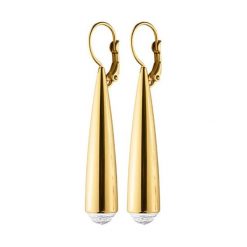 Kolczyki damskie: Kolczyki w kolorze złotym z kryształami Swarovski