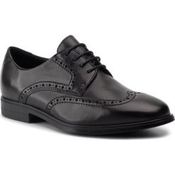 Półbuty ECCO - Melbourne 62166401001 Black. Czarne buty wizytowe męskie ecco, ze skóry, bez zapięcia. W wyprzedaży za 389,00 zł.