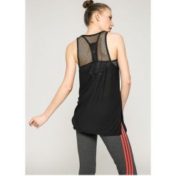 Adidas Performance - Top. Szare topy damskie marki adidas Performance, s, z poliesteru, bez rękawów. W wyprzedaży za 129,90 zł.