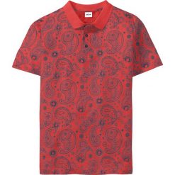 Shirt polo z krótkim rękawem bonprix koralowy z nadrukiem. Czerwone koszulki męskie bonprix, xl, z nadrukiem, z bawełny, polo, z krótkim rękawem, krótkie. Za 37,99 zł.