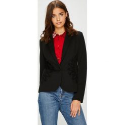Desigual - Żakiet. Czarne marynarki i żakiety damskie Desigual, z nadrukiem, z dzianiny, casualowe. Za 349,90 zł.