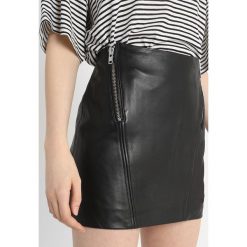 Spódniczki: Weekday SITAR SKIRT Spódnica skórzana black