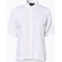 Franco Callegari - Damska bluzka lniana, biały. Białe bluzki damskie Franco Callegari, bez wzorów, z materiału, bez kołnierzyka, bez rękawów. Za 129,95 zł.