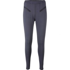 Legginsy Punto di Roma z wstawkami ze sztucznej skóry bonprix szary. Szare legginsy damskie bonprix, bez wzorów, ze skóry. Za 99,99 zł.