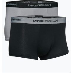 Emporio Armani - Obcisłe bokserki męskie – Parigamba pakowane po 2 szt., czarny. Czarne bokserki męskie Emporio Armani, bez wzorów, z bawełny. Za 129,95 zł.
