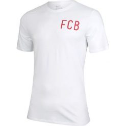 Koszulki sportowe męskie: Nike Koszulka męska SU16 FCB Squad Tee biała r. S (779830-100)