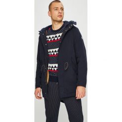 Scotch & Soda - Kurtka. Niebieskie płaszcze męskie Scotch & Soda, xl, bez wzorów, z elastanu, długie, z kapturem. W wyprzedaży za 699,90 zł.