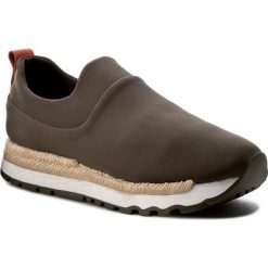 Espadryle DKNY - Jade K178040341 Military 304. Zielone espadryle damskie DKNY, na co dzień, bez wzorów, ze skóry ekologicznej, bez obcasa, na płaskiej podeszwie, bez zapięcia. W wyprzedaży za 339,00 zł.