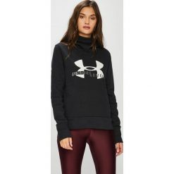 Under Armour - Bluza. Czarne bluzy damskie z nadrukiem marki Under Armour, s, z bawełny, z kapturem. W wyprzedaży za 159,90 zł.