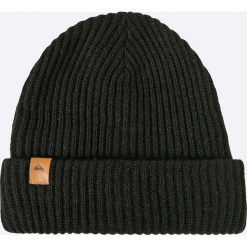 Quiksilver - Czapka. Czarne czapki zimowe męskie Quiksilver, na zimę, z dzianiny. W wyprzedaży za 69,90 zł.