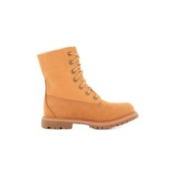 Śniegowce Timberland AUTH TEDDY FLEECE. Żółte kozaki damskie Timberland, bez obcasa, bez zapięcia. Za 676,75 zł.