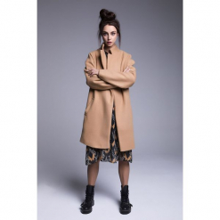 Naoko - Płaszcz Stockholm. Szare płaszcze damskie NAOKO, l, z bawełny. Za 369,90 zł.