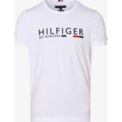 Tommy Hilfiger - T-shirt męski, biały. Białe t-shirty męskie xl, z nadrukiem, z bawełny. Za 199,95 zł.