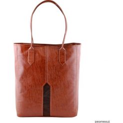 PILLAR - duża torba - shopper - kasztan i brąz. Torby damskie na zakupy Pakamera, bez wzorów, ze skóry ekologicznej, duże, bez dodatków. Za 156,00 zł.