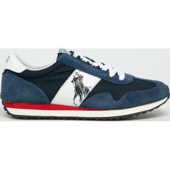 Polo Ralph Lauren - Buty. Niebieskie buty sportowe męskie Polo Ralph Lauren, ze skóry, na sznurówki. Za 519,90 zł.