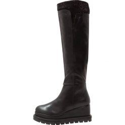 Buty zimowe damskie: Tata Italia Kozaki na koturnie black