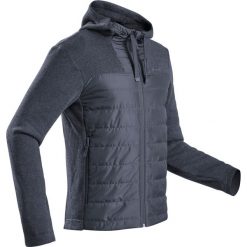 Sweter NH100 Hybride męski. Brązowe swetry męskie QUECHUA, m, bez wzorów, z poliesteru, bez kołnierzyka, bez kaptura. Za 99,99 zł.
