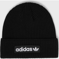 Adidas Originals - Czapka. Czarne czapki damskie adidas Originals, na zimę, bez wzorów, z poliesteru. Za 129,90 zł.