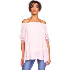 Koszulka "Eliane" w kolorze jasnoróżowym. Różowe koszulki damskie Glamour Paris, s, bez wzorów, bez kołnierzyka, bez rękawów. W wyprzedaży za 109,95 zł.