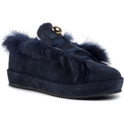 Sneakersy EVA MINGE - EM-23-06-000257 607. Niebieskie półbuty damskie Eva Minge, ze skóry. W wyprzedaży za 289,00 zł.