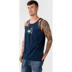 Vans Hilby Podkoszulek Niebieski. Niebieskie podkoszulki męskie Vans, xl, z nadrukiem, z bawełny, bez rękawów. Za 152,95 zł.