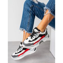 Wielokolorowe buty sportowe sneakersy sznurowane casu 20h5/g. Czarne buty dziewczęce sportowe Casu, bez wzorów, ze skóry ekologicznej, na sznurówki. Za 69,99 zł.