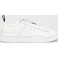 Diesel - Buty. Białe buty sportowe damskie Diesel, ze skóry, sportowe. W wyprzedaży za 359,90 zł.