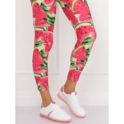 Trampki damskie biało-różowe 2B9XX923 WHITE/ROSERED. Różowe sneakersy damskie obuwie damskie, z tkaniny. Za 42,47 zł.