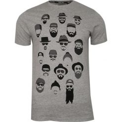 Szary T-Shirt (Koszulka) z Nadrukiem -BRAVE SOUL- Męski, Okrągły Dekolt, Twarze, Brodacz, Barber TSBRSSS20BERGXgreymarl. Szare koszulki męskie Brave Soul, m, z nadrukiem, z bawełny, casualowe, z okrągłym kołnierzem. Za 37,00 zł.