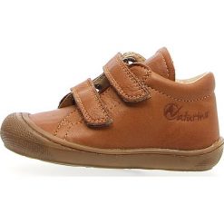Trampki chłopięce: Skórzane sneakersy 'Spazz" w kolorze jasnobrązowym