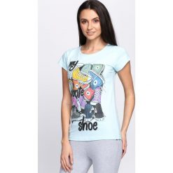 Bluzki damskie: Niebieski T-shirt Your Mommy