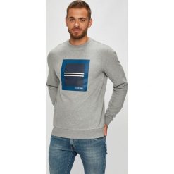 Calvin Klein - Bluza. Szare bluzy męskie z nadrukiem marki Calvin Klein, m, z bawełny, bez kaptura. W wyprzedaży za 359,90 zł.