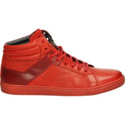 Botki męskie - 489 G-L-S RED. Czerwone botki męskie Venezia, ze skóry. Za 229,00 zł.