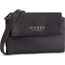 Torebka GUESS - HWVE71 76780 BLA. Czarne torebki klasyczne damskie marki Guess, z aplikacjami, ze skóry ekologicznej, eleganckie, bez dodatków. Za 469,00 zł.