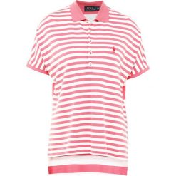 Bluzki damskie: Polo Ralph Lauren DRAPEY MESH Koszulka polo sun red/deckwash
