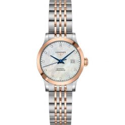 LONGINES Record L2.321.5.87.7. Szare zegarki damskie LONGINES, złote. Za 12900,00 zł.
