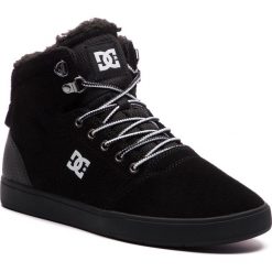 Sneakersy DC - Crisis High Wnt ADYS100116 Black/White/Black (BWB). Czarne sneakersy męskie DC, na co dzień, bez wzorów, z zamszu, eleganckie, bez zapięcia. W wyprzedaży za 279,00 zł.