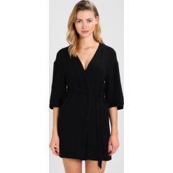 Szlafroki damskie: Hunkemöller KIMONO EMBROIDERY Szlafrok black