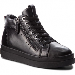 Sneakersy TAMARIS - 1-25218-21 Blk Lea. Comb. 077. Czarne sneakersy damskie Tamaris, ze skóry ekologicznej. Za 329,90 zł.