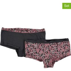 Pełne majtki (2 pary) w kolorze szaro-jasnoróżowym. Szare majtki dziewczęce Schiesser Girls. W wyprzedaży za 35,95 zł.